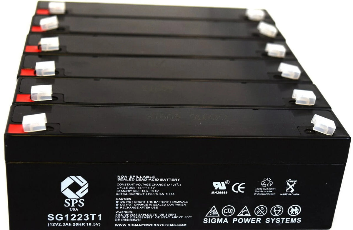12V 2.3 Ah Replacement Battery 6 Pack R992535