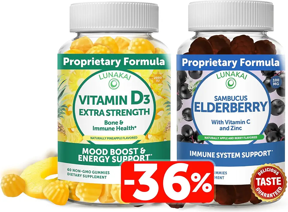 Vitamin D3 and Elderberry Gummies S83468