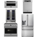 36 Electric Range, Refrigerator, Dishwasher, Microwave and Wine Cooler V487740