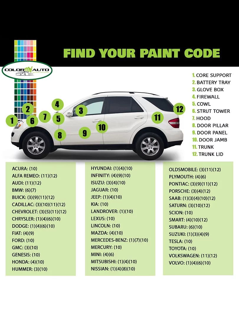 Aspen Green Metallic Base Coat Automotive Paint Aerosol G70021