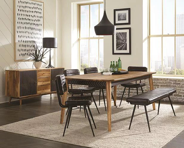 Wooden Dining Table Natural Sheesham Q619