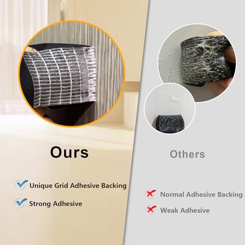 Weather Stripping Door Seal Strip, Strong Adhesive, Lightproof, Noise-Reduction, Weatherproof Foam Tape Insulation R2257