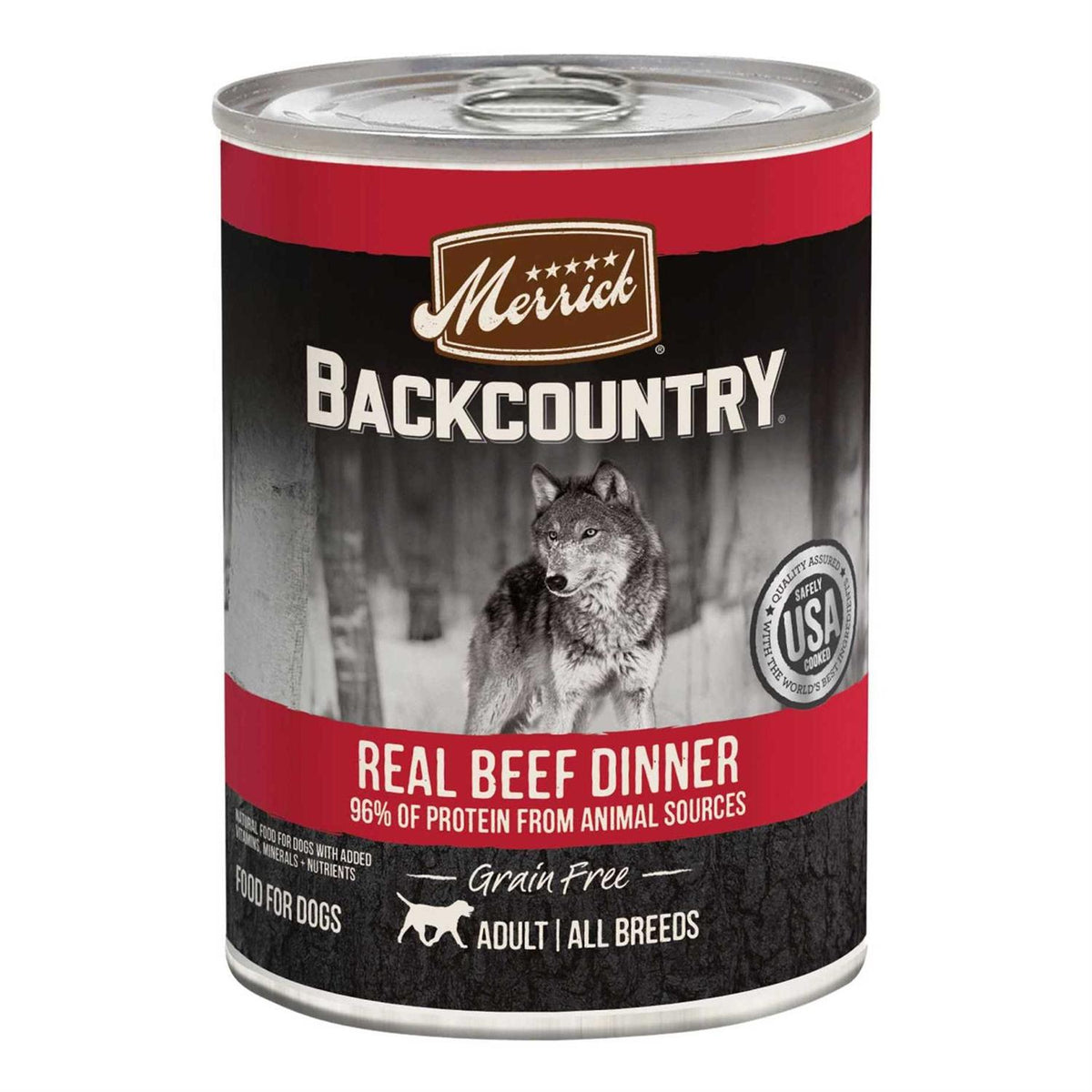 96% Real Beef Grain Free Canned Dog Food V8463