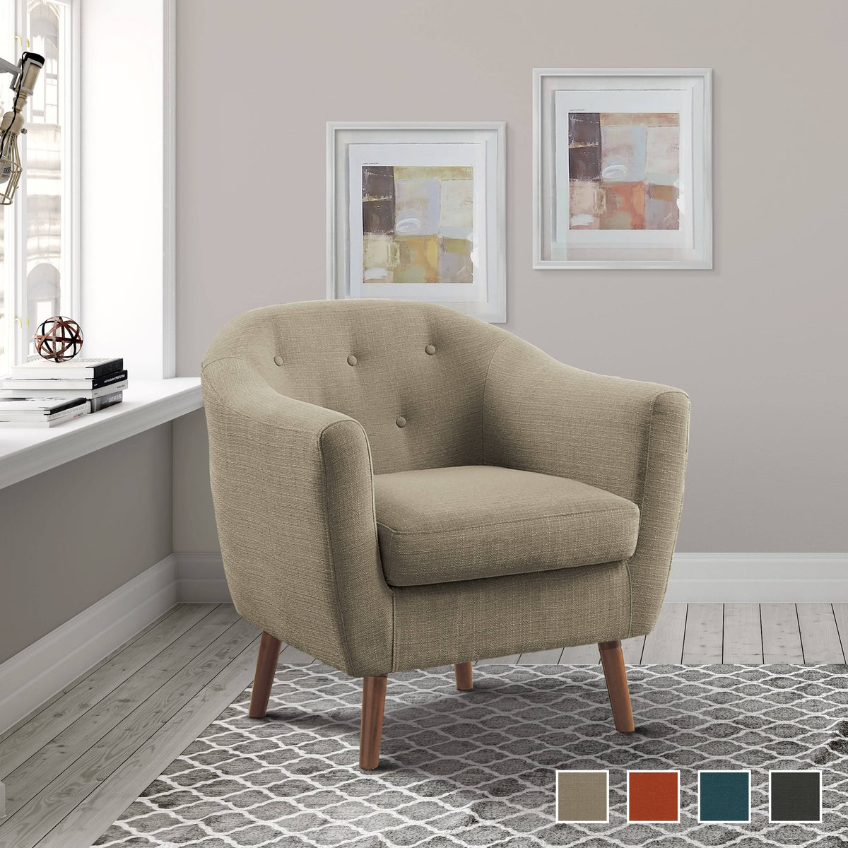 Sage Grey Accent Chair Z8839