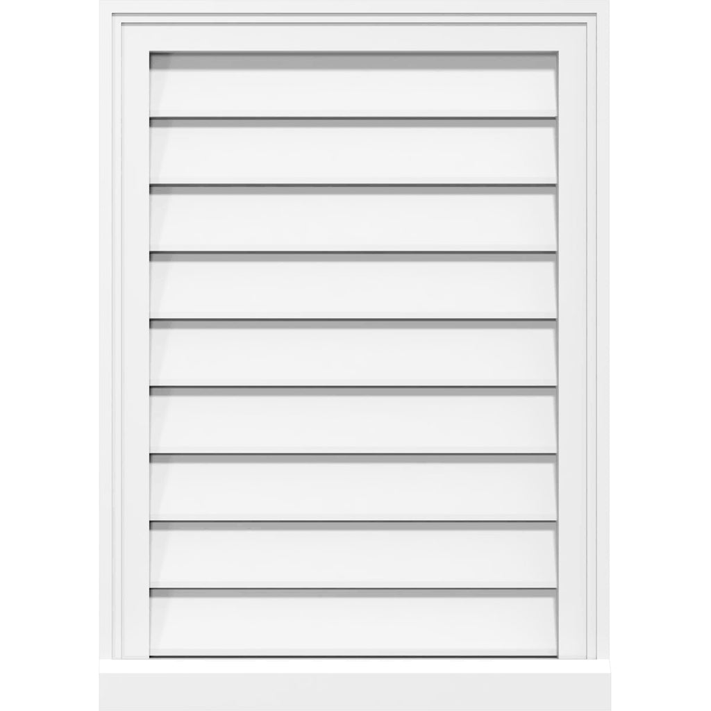 Vertical Surface Mount PVC Gable Vent K51118
