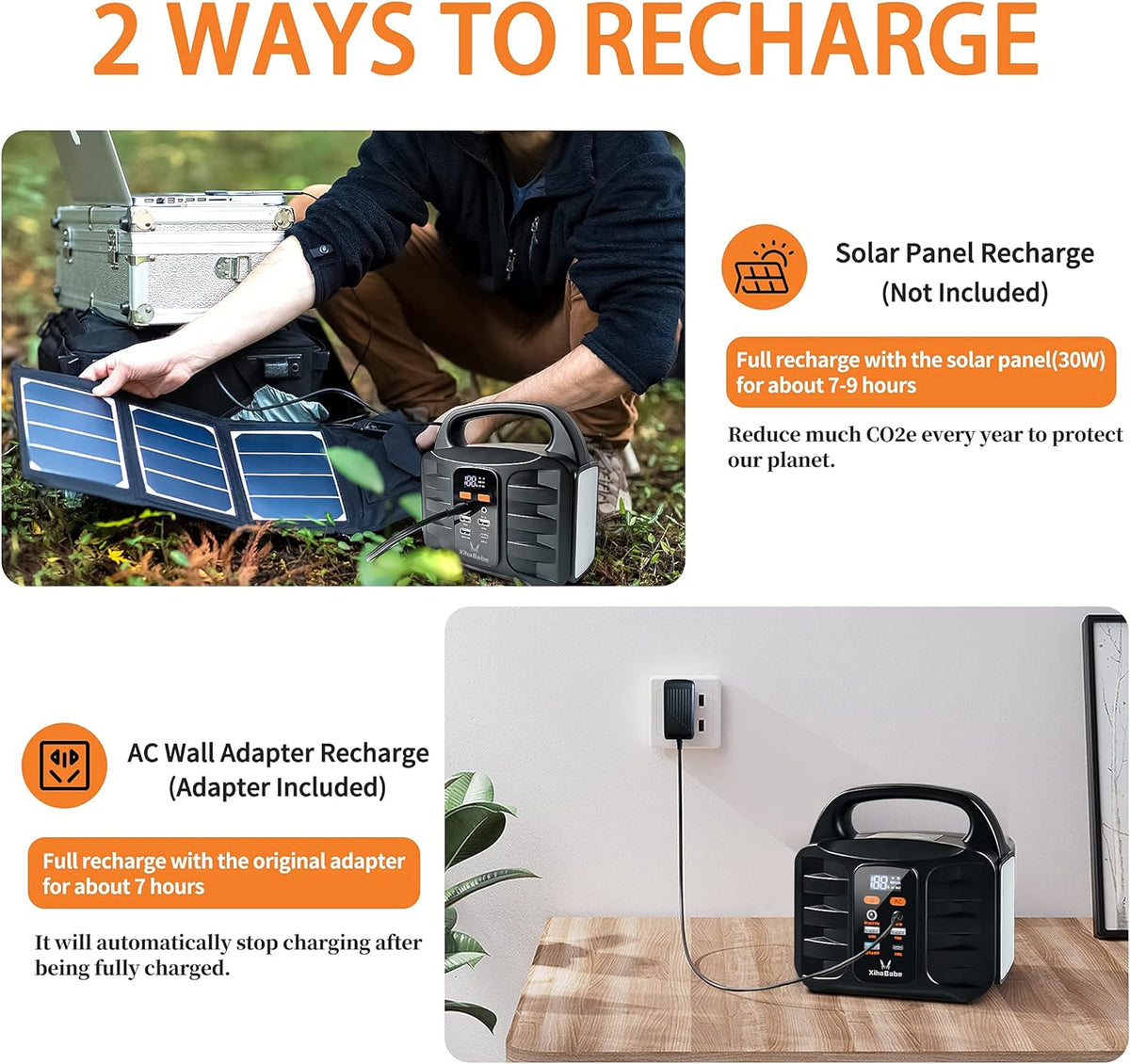 Portable Power Station 155Wh 110V/100W AC Outlet Lithium Battery F14016