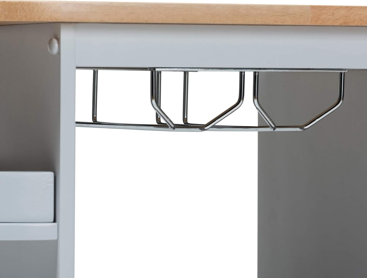 Light Grey Natural Trolleys and Carts W281