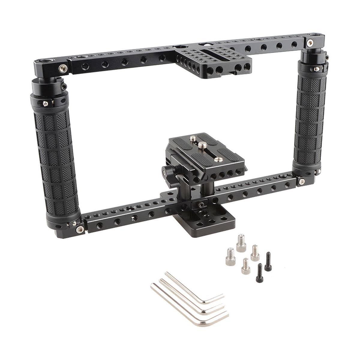Adjustable Camera Cage with Quick Release Baseplate V1849
