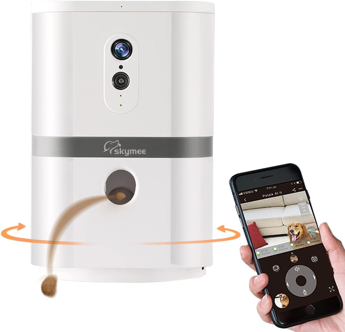 WiFi Remote Pet Camera with 180° PTZ and Night Vision F988734