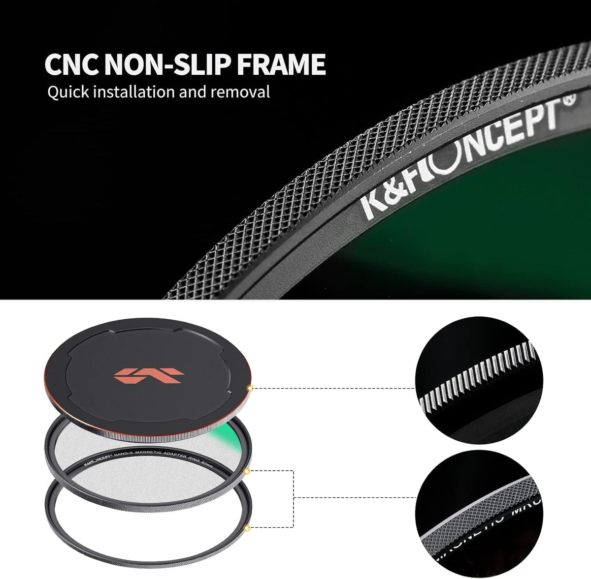 72mm Magnetic Black Soft Diffusion 1/4 Filter Kit T2731
