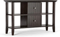 Solid Wood 48 inch Wide Console Table with Storage A9423