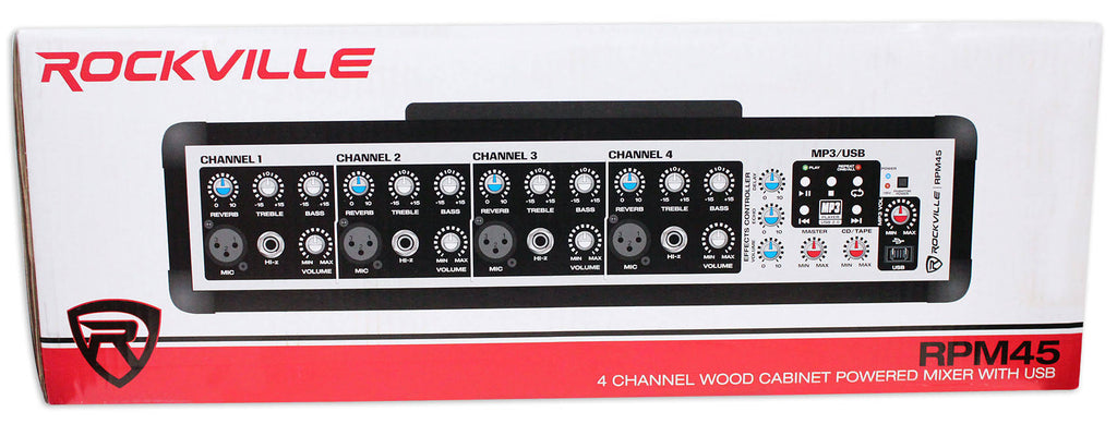 2400W Powered 4-Ch Mixer D326