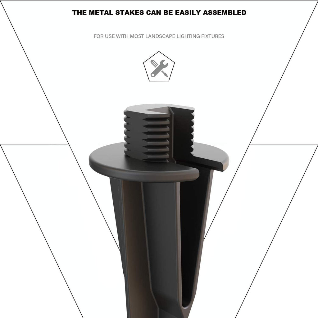 Metal Ground Spike Stake Replacement 3/4 IN-14 NPSM Male Thread E66817