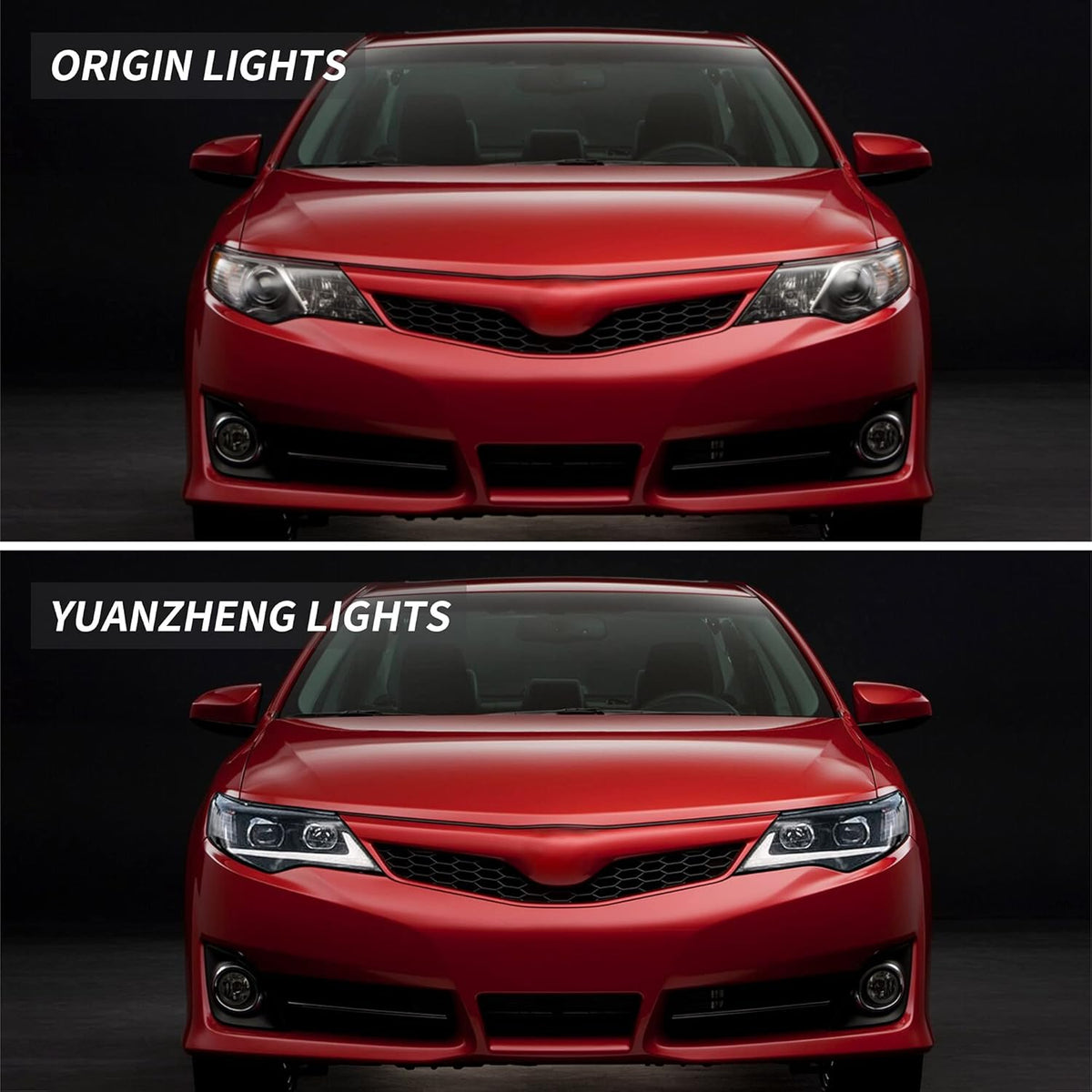 LED Projector Headlights with LED DRL & Halogen High Beam D66919