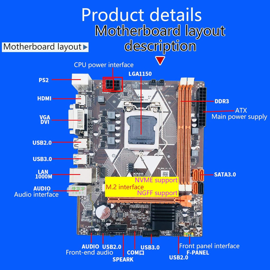 LGA 1150 MATX Motherboard E165
