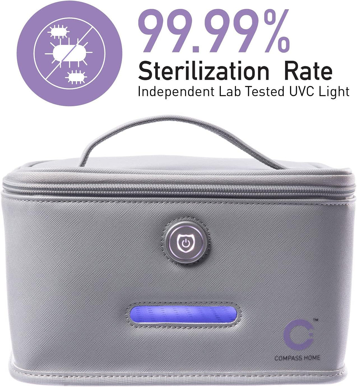 Portable UV-C LED Sanitizer Case with Child Lock E921