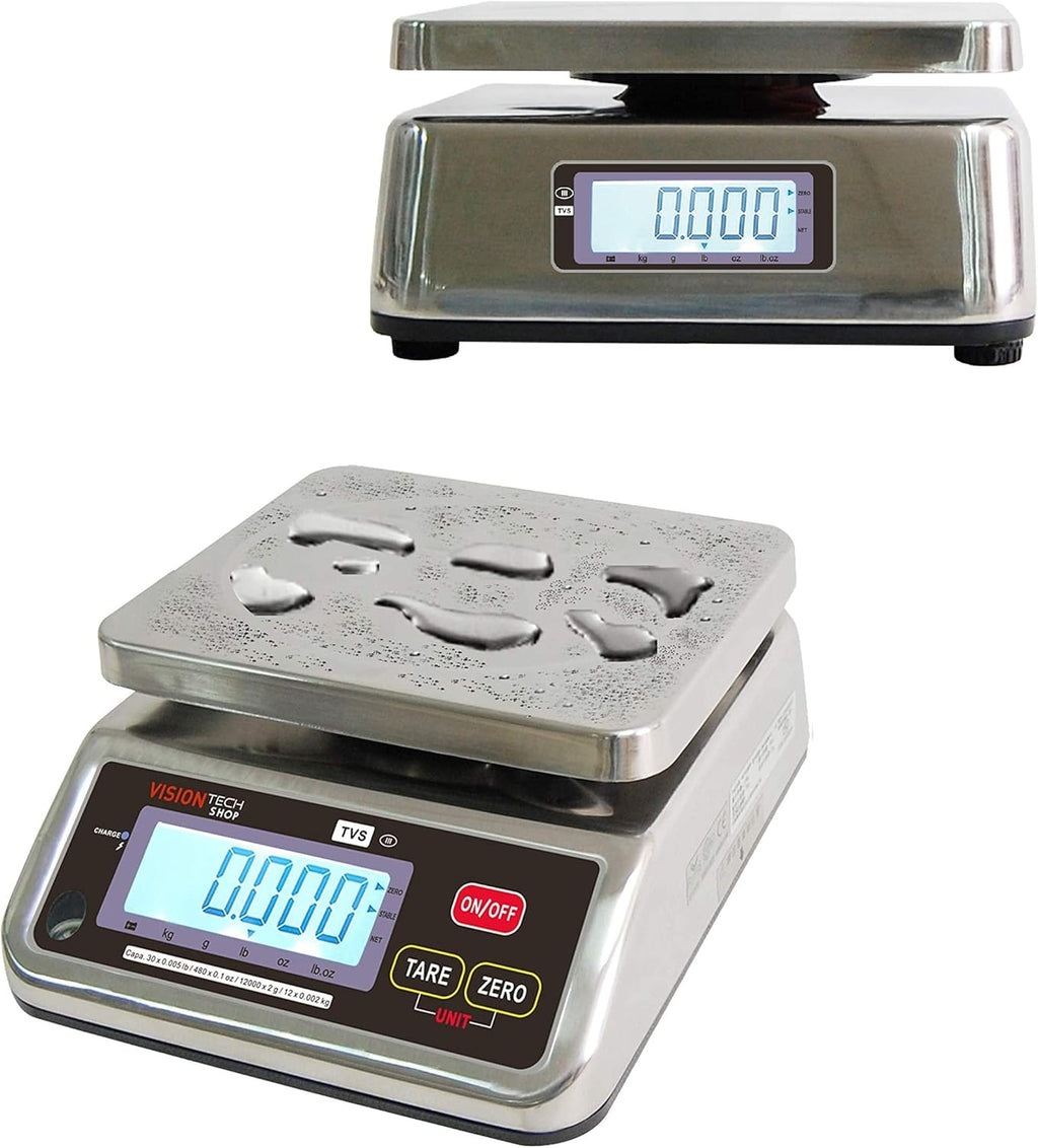 Stainless Steel Washdown Scale, 30lb Capacity W213