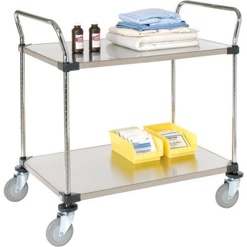 Stainless Steel Utility Cart 2 Shelves K6875