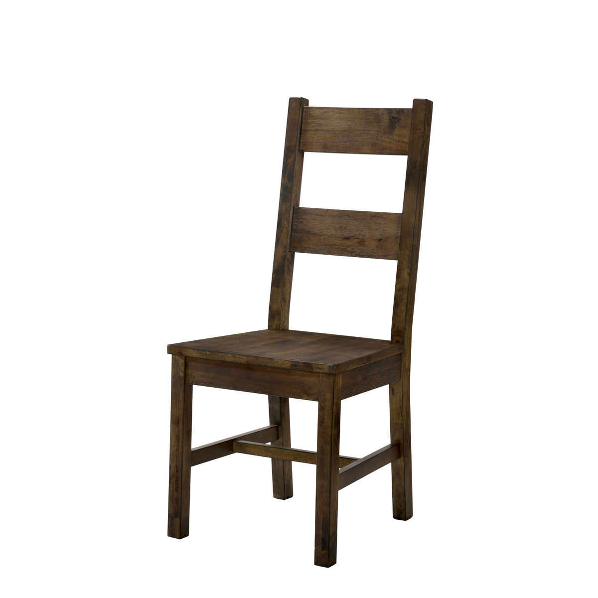 Rustic Oak Dining Chairs Set of 2 F457