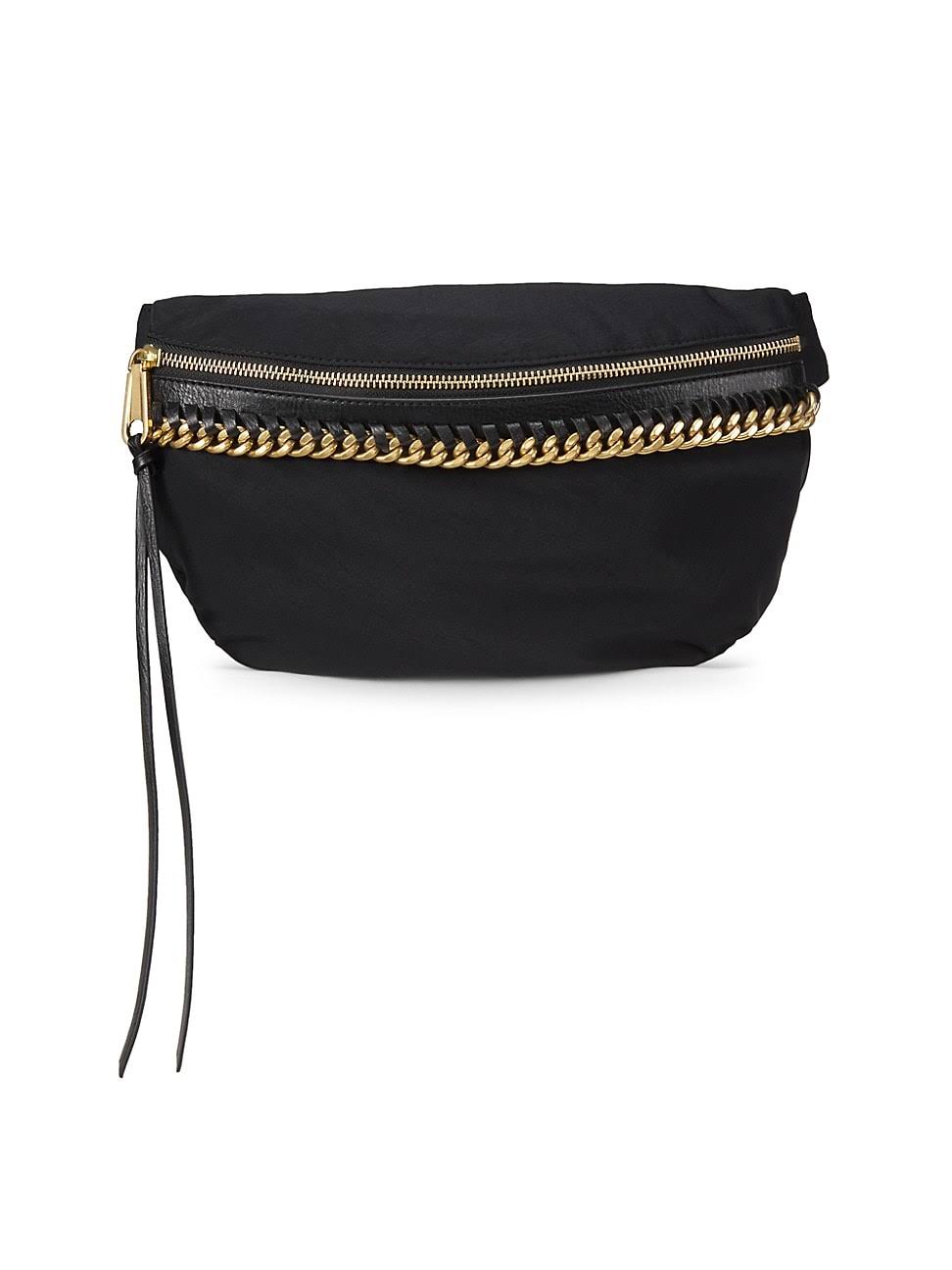 Black Nylon Belt Bag W703