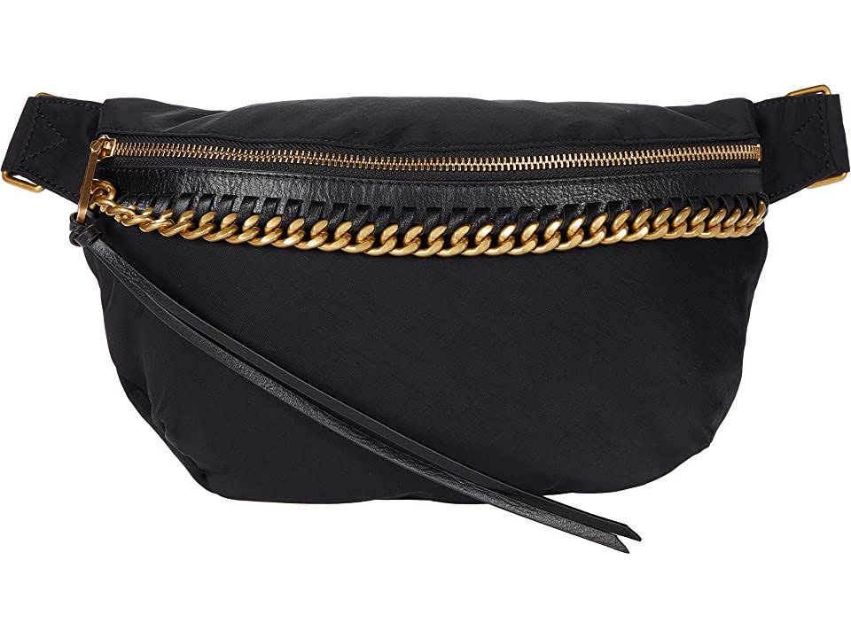 Black Nylon Belt Bag W703