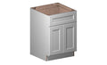 White 2 Doors 1 Drawer Base Cabinet L2610