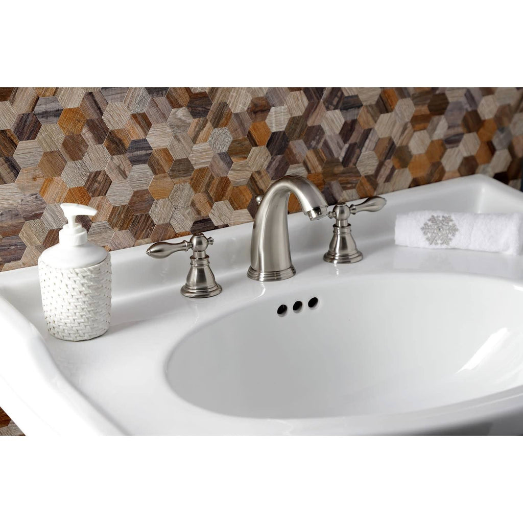 Widespread Bathroom Faucet with Pop-Up Brushed Brass L95246