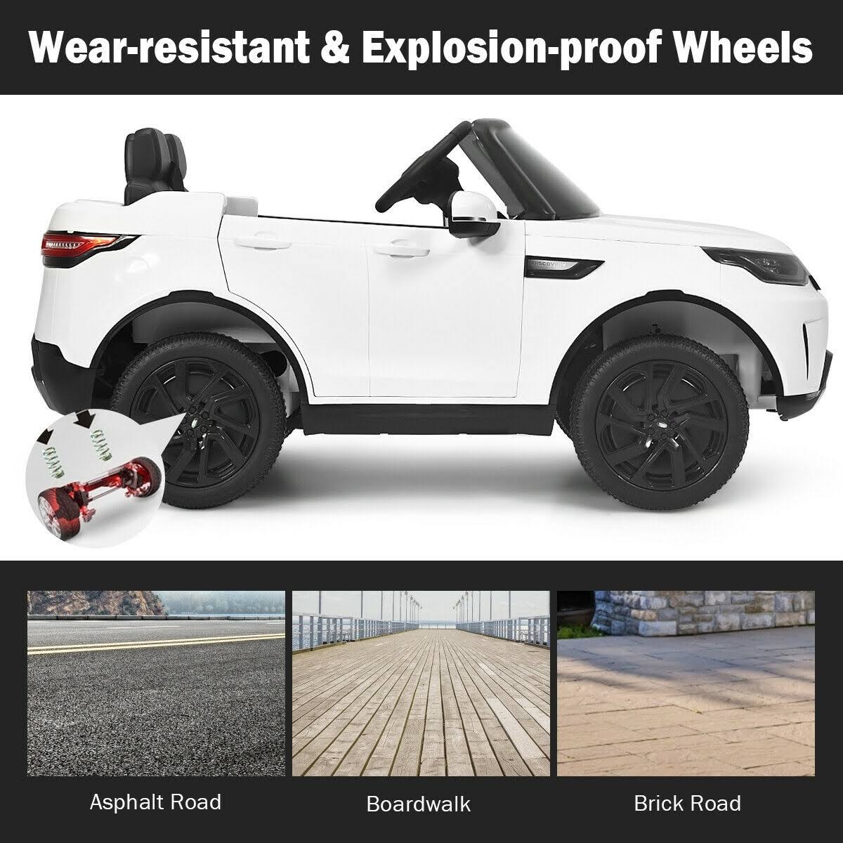 12V 2-Seater Land Rover Ride on Car K931
