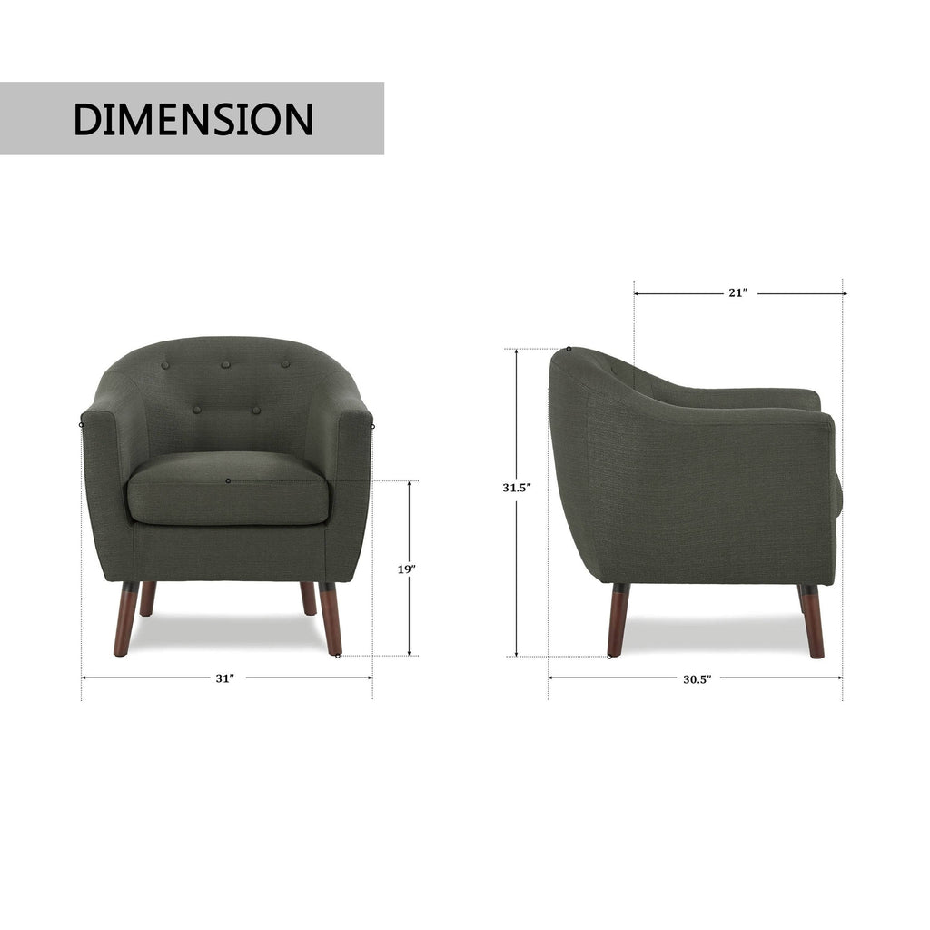 Sage Grey Accent Chair Z8839