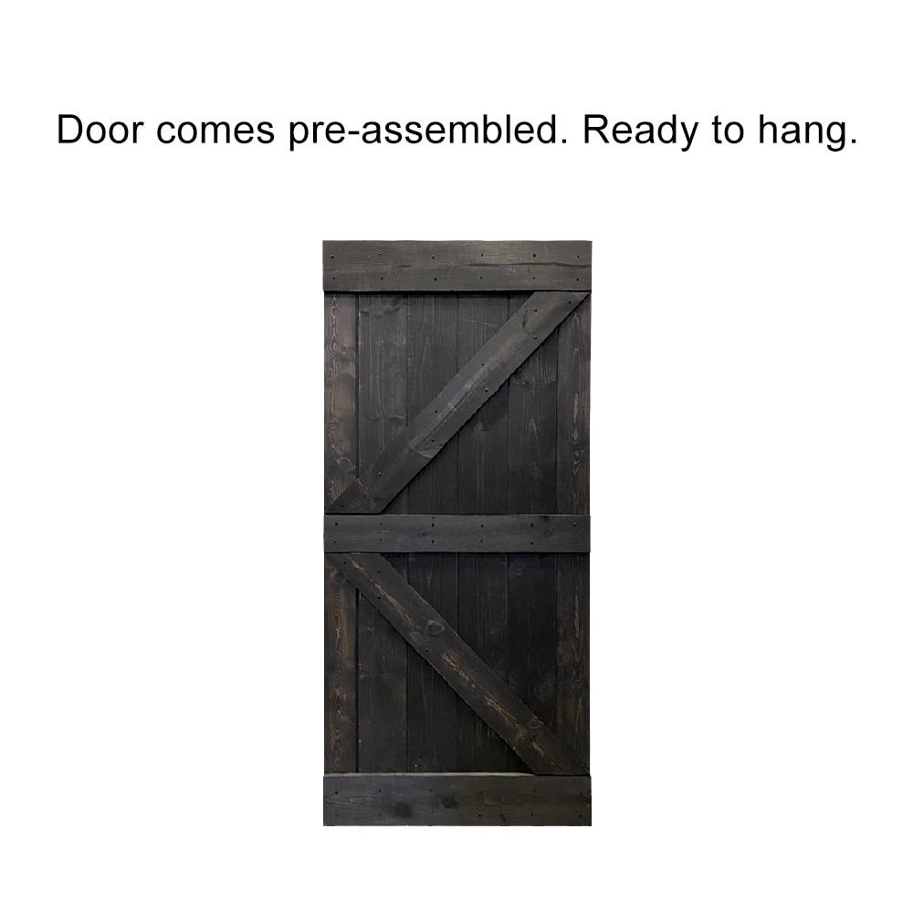 42 in. x 84 in. Solid Pine Wood Interior Sliding Barn Door Slab Z80397