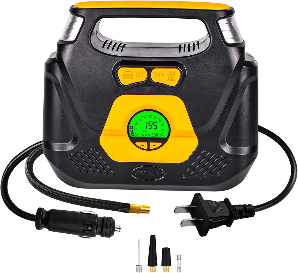 Portable AC/DC Digital Air Compressor Tire Inflator R7984
