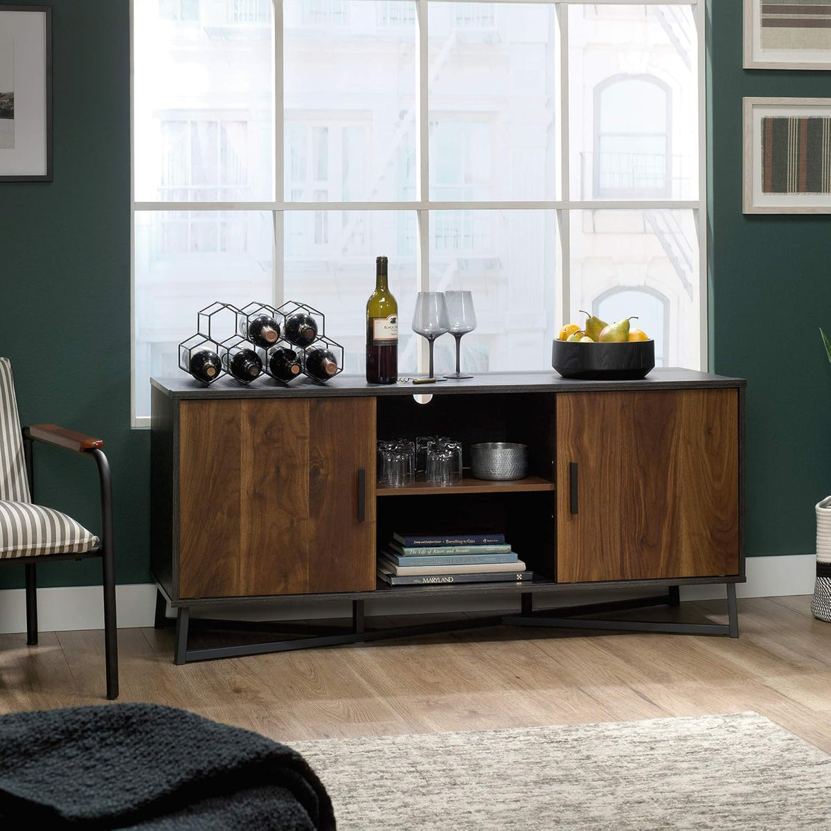 Credenza, Brew Oak Finish F36065