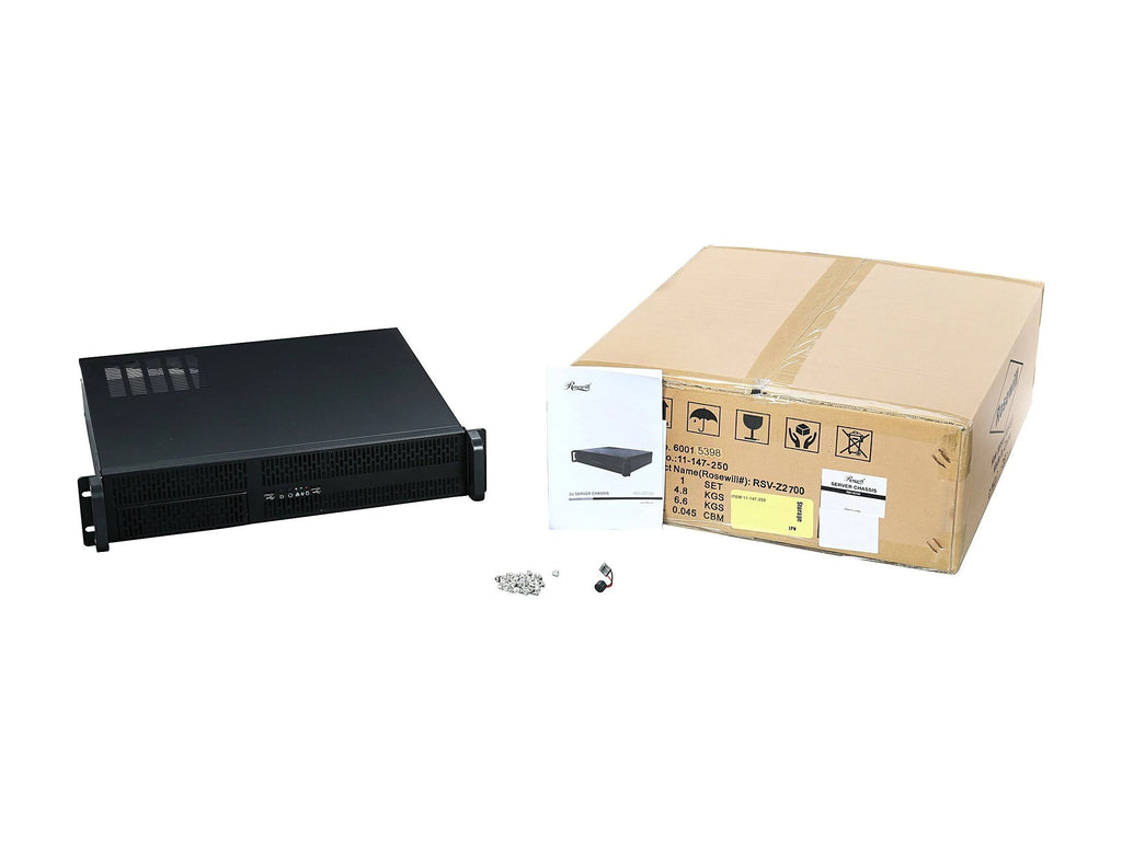 2U Metal Rackmount Server Case with 5 Bays A66853