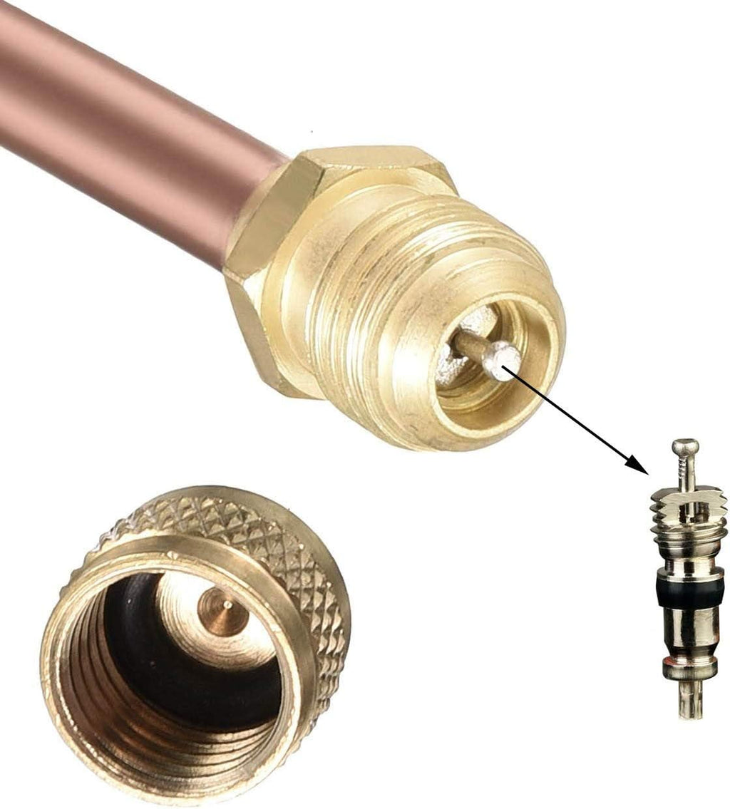 Service Access Valve 1/4 SAE Brass and Copper T86000