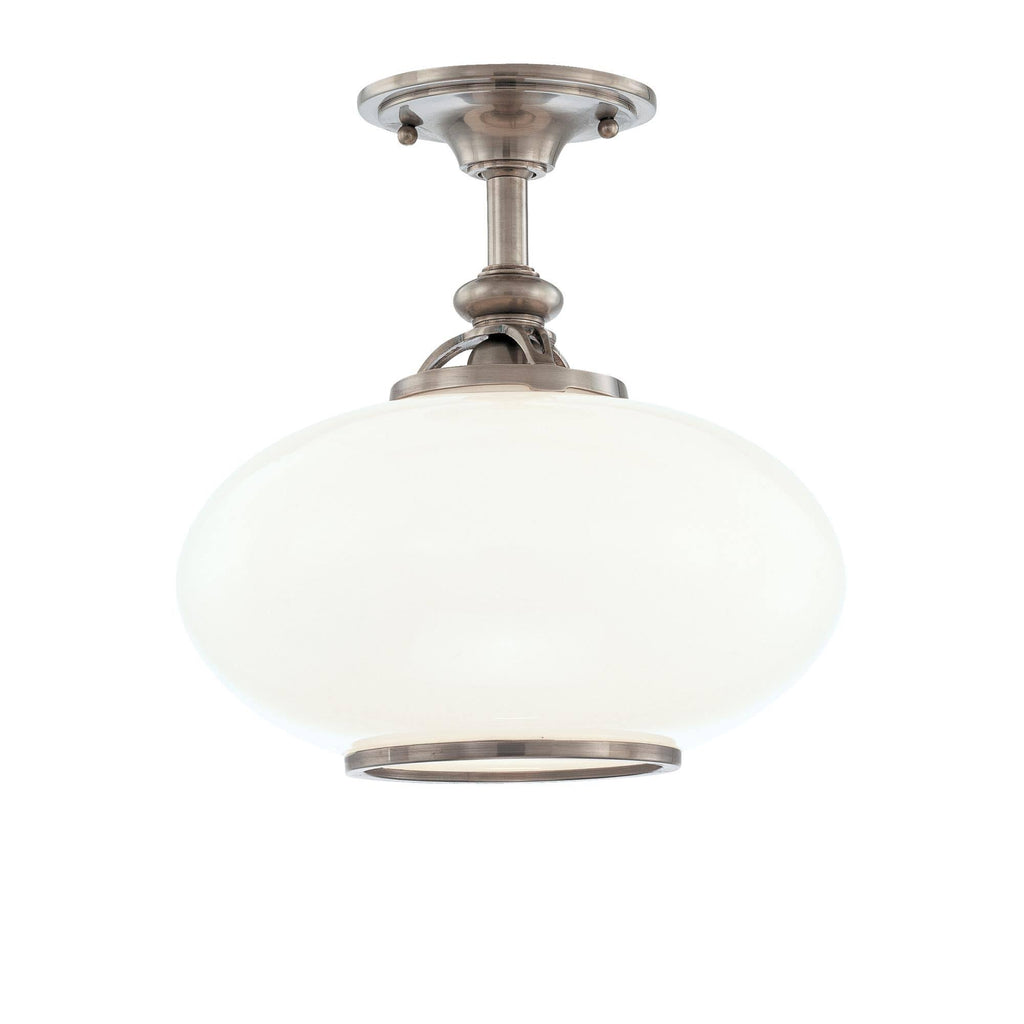 1 Light Semi Flush Old Nickel W12088