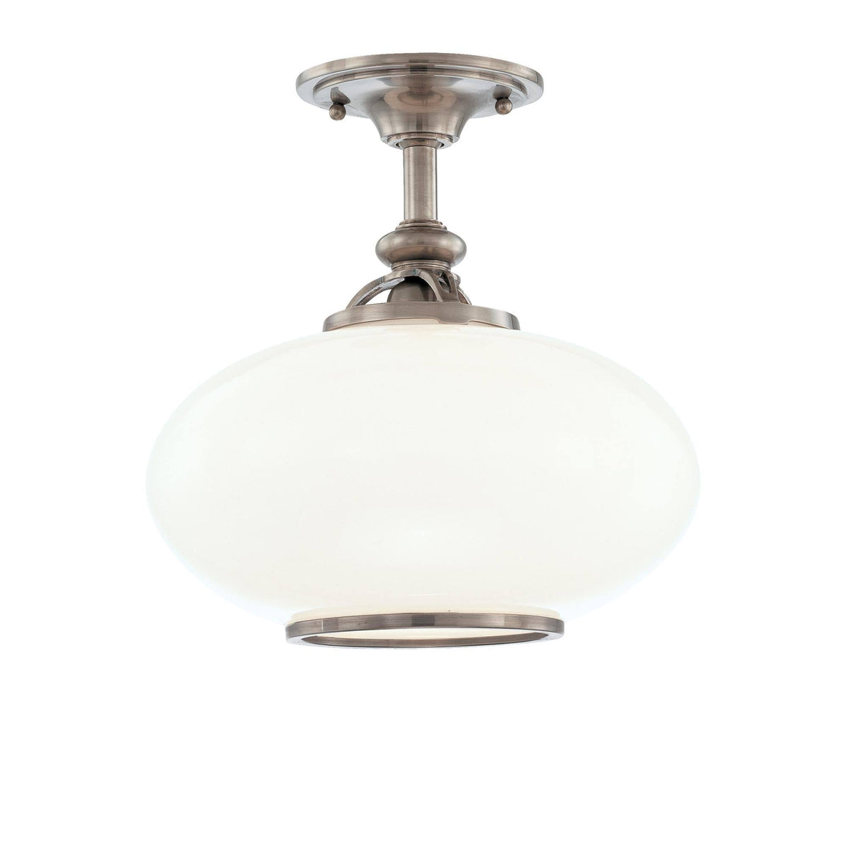 1 Light Semi Flush Old Nickel W12088