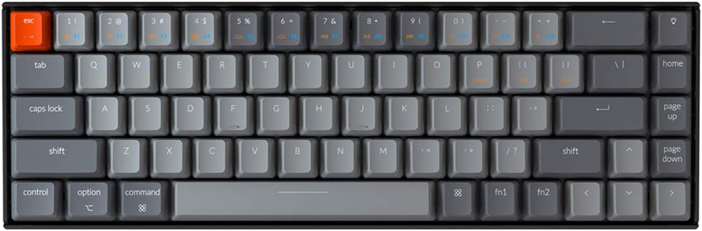 Hot Swappable Wireless Bluetooth Mechanical Gaming Keyboard 65% Compact 68-Key RGB M68279