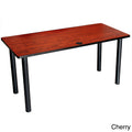 Cherry Rectangular Training Table with Casters W5696
