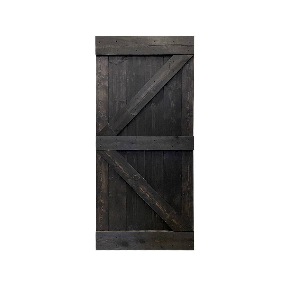 42 in. x 84 in. Solid Pine Wood Interior Sliding Barn Door Slab Z80397