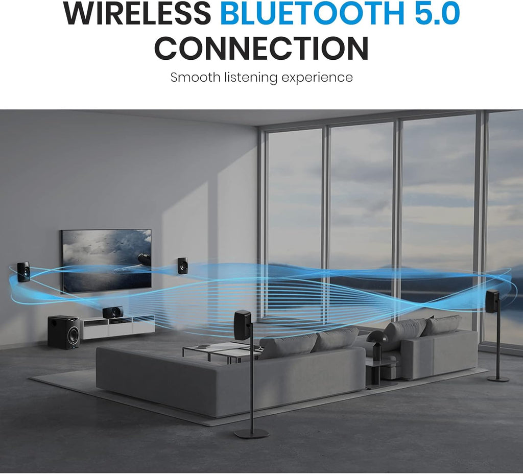 Bluetooth 5.1 Channel Surround Sound System with Subwoofer I6287