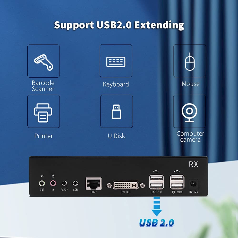 HDBaseT KVM Extender 1080P Over CAT5E/CAT6 Up to 100 m R79360
