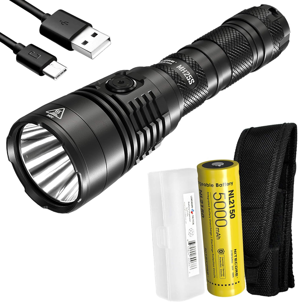 1800 Lumen Rechargeable Tactical Flashlight B53083
