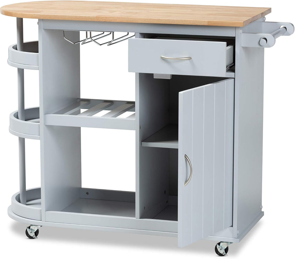 Light Grey Natural Trolleys and Carts W281