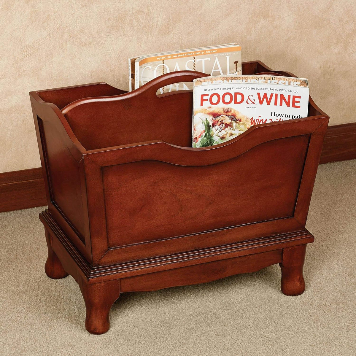 Wooden Magazine Rack Z728