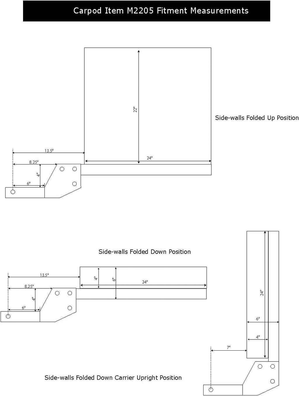 Cargo Carrier Basket with Folding Shank B784