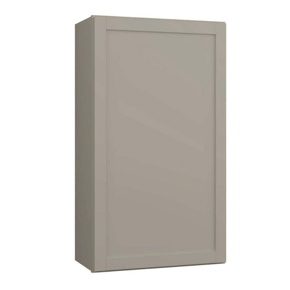 Sterling Gray Laminate Shaker Wall Kitchen Cabinet 24 in. x 42 in. x 12 in. A955538