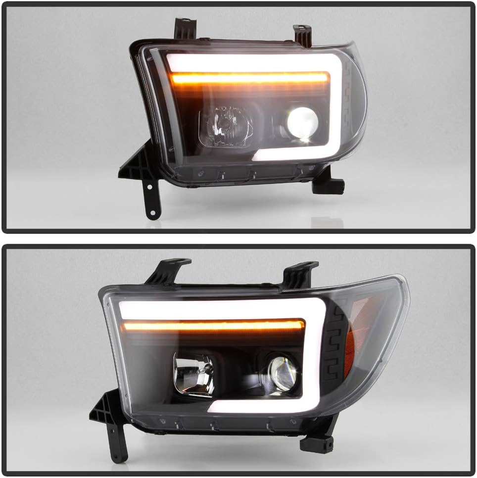Black LED Projector Headlights V3910