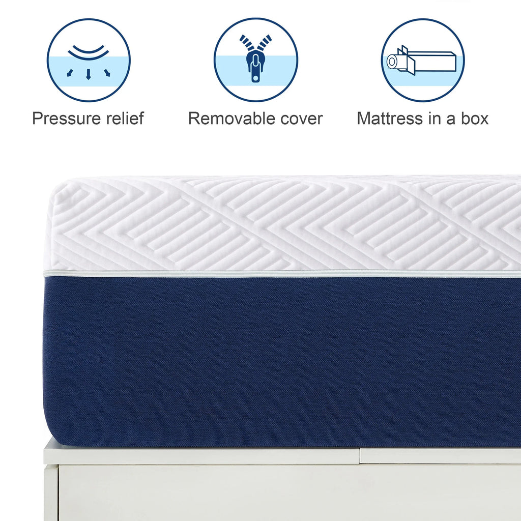 Twin 10 Medium Gel Memory Foam Mattress R7059