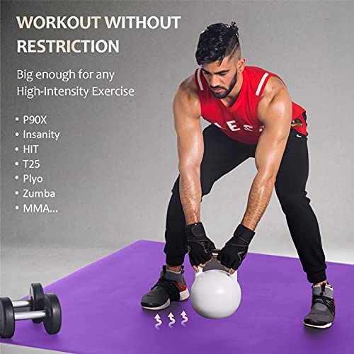 Large Non-Slip Exercise Mat 7mm W406822