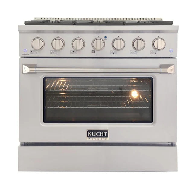 36 in. Propane Gas Burner Electric Oven Range Stainless Steel C201